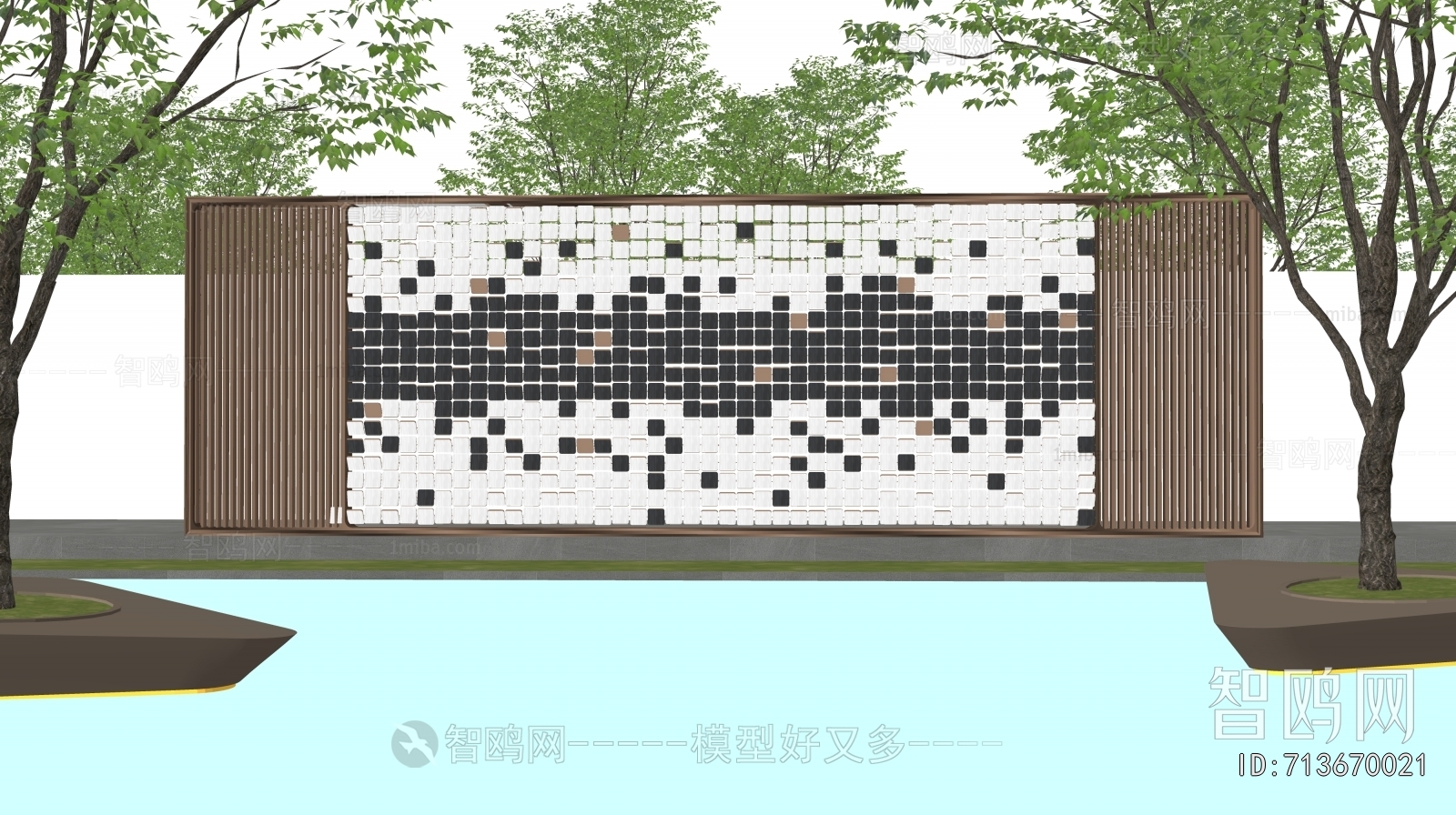 New Chinese Style Landscape Wall