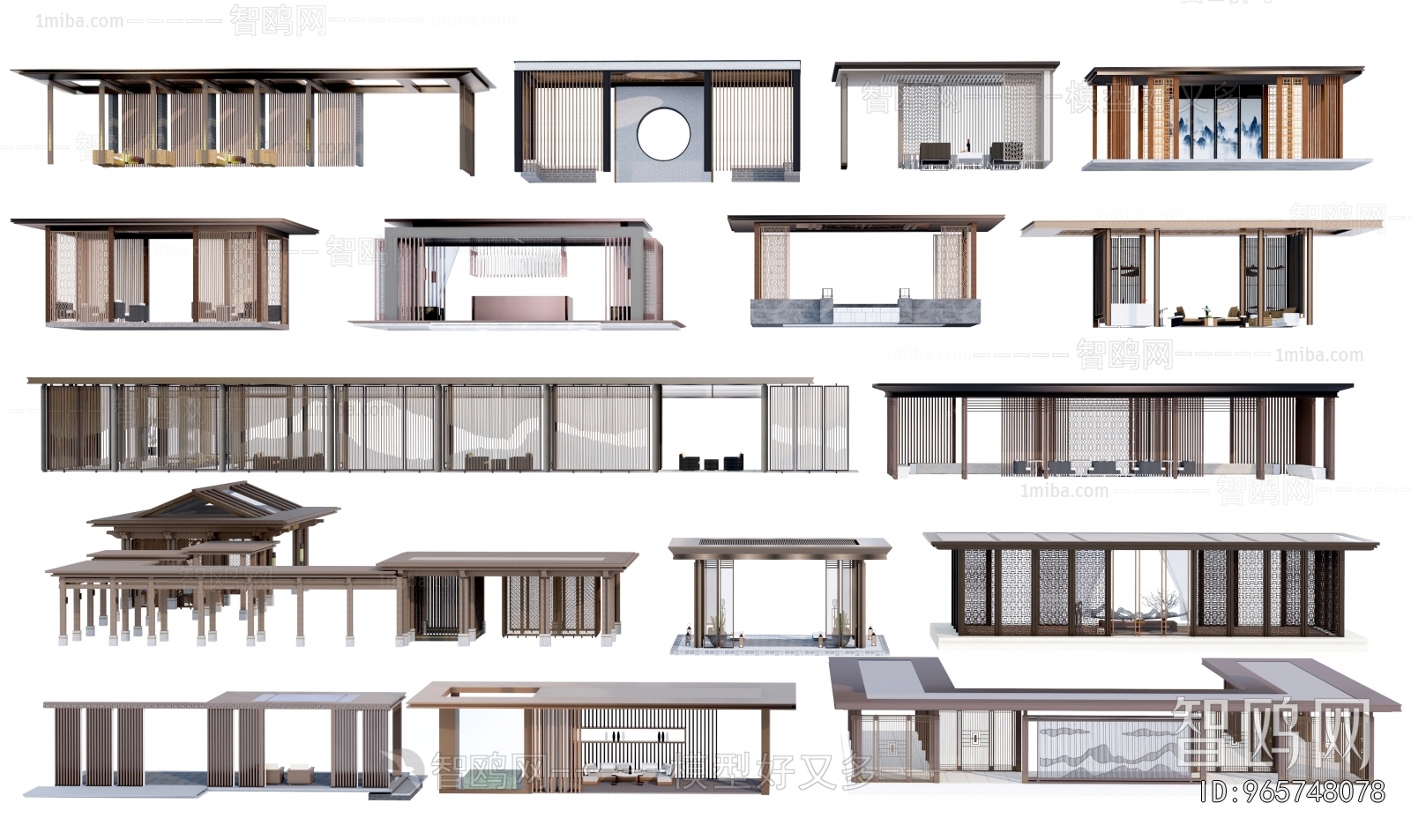 New Chinese Style Gallery Frame