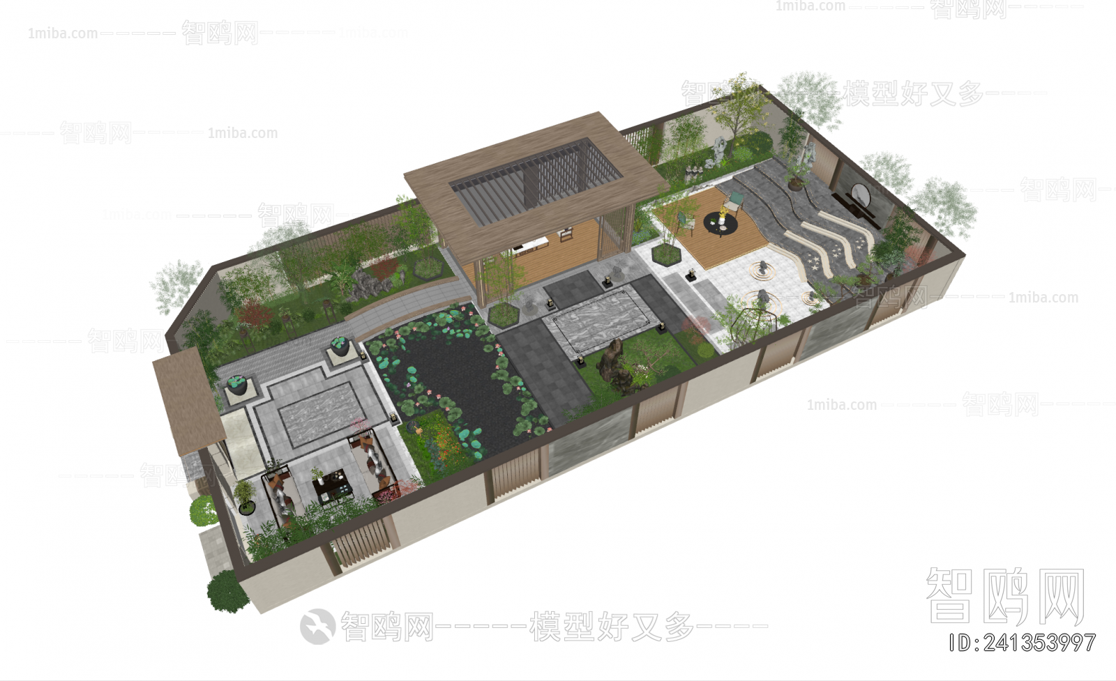 New Chinese Style Courtyard/landscape