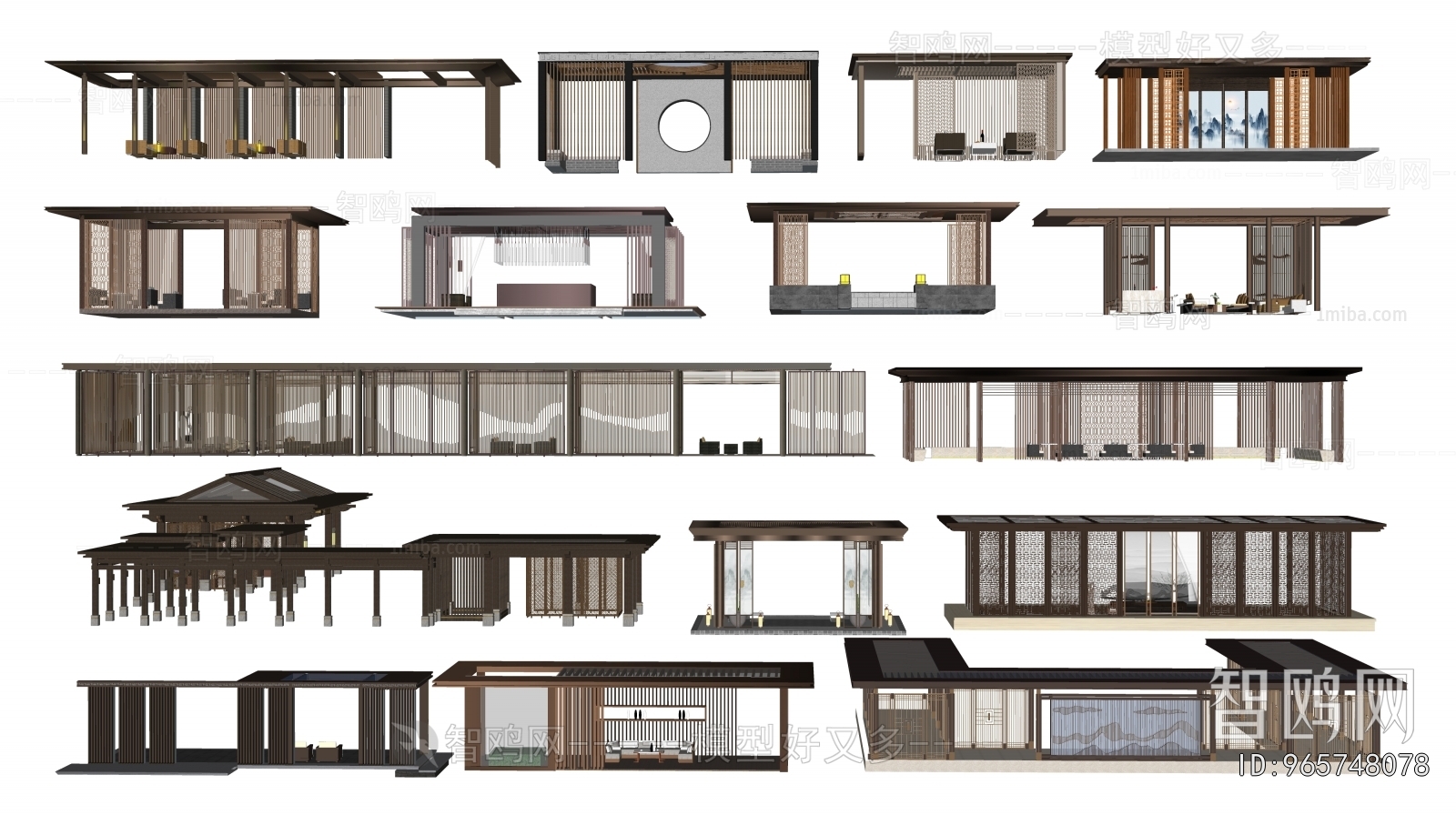 New Chinese Style Gallery Frame