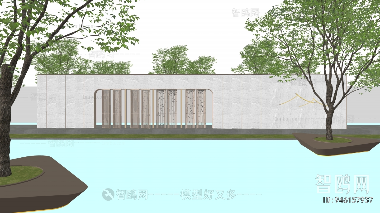 Modern Landscape Wall