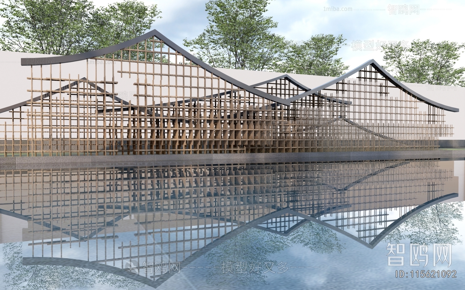 New Chinese Style Landscape Wall