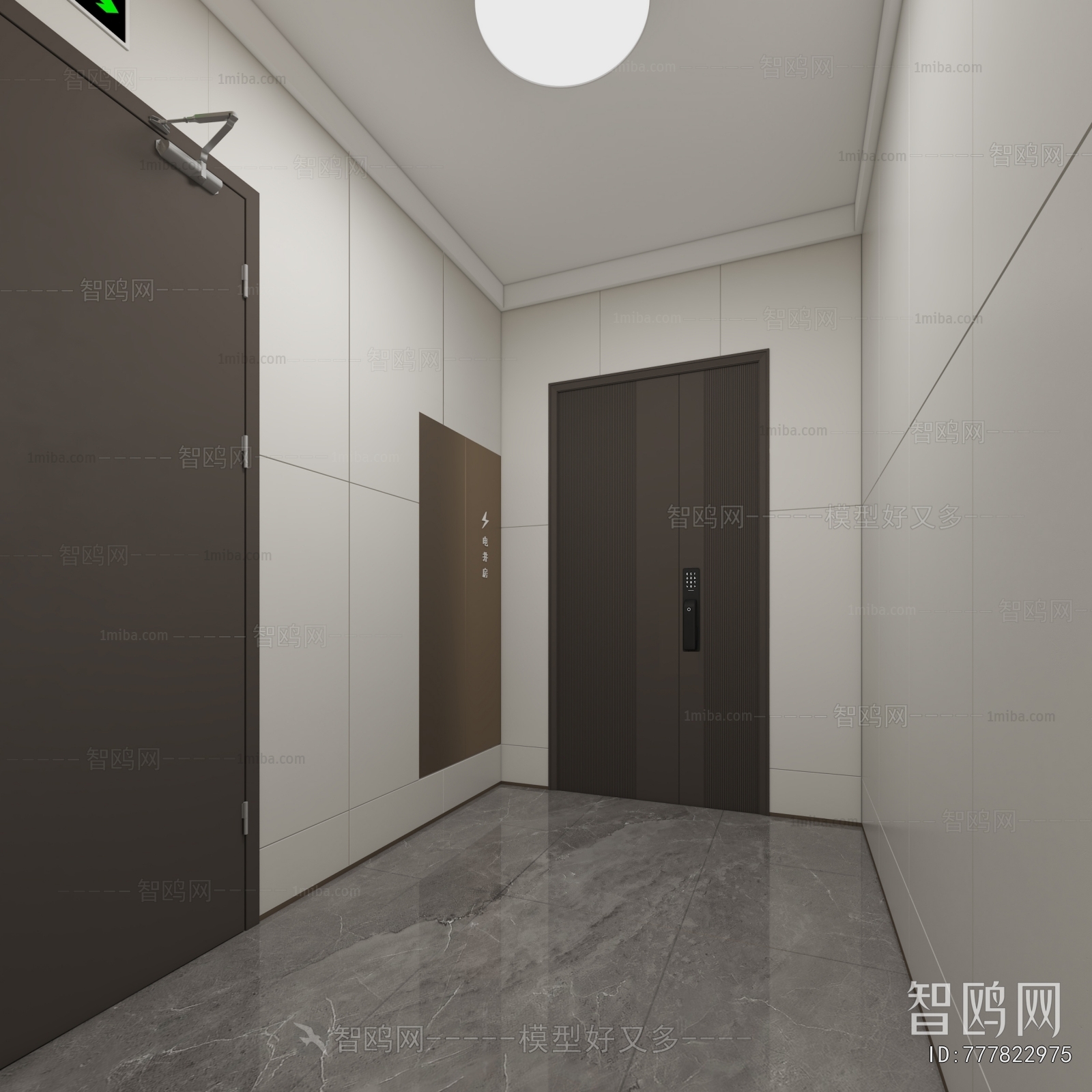 Modern Office Elevator Hall