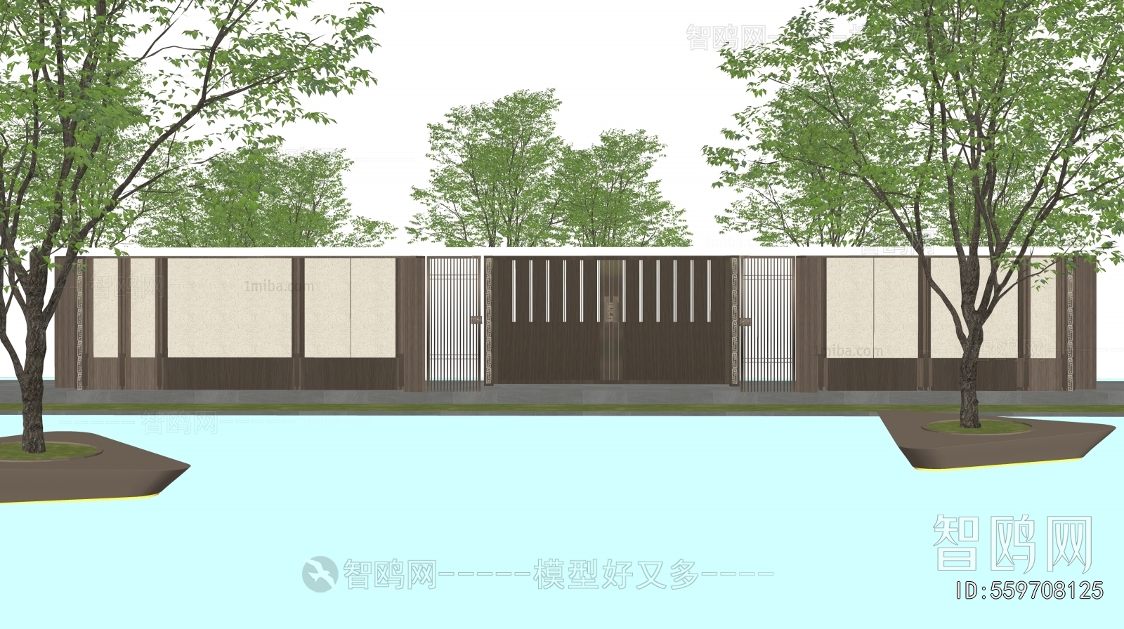 New Chinese Style Landscape Wall