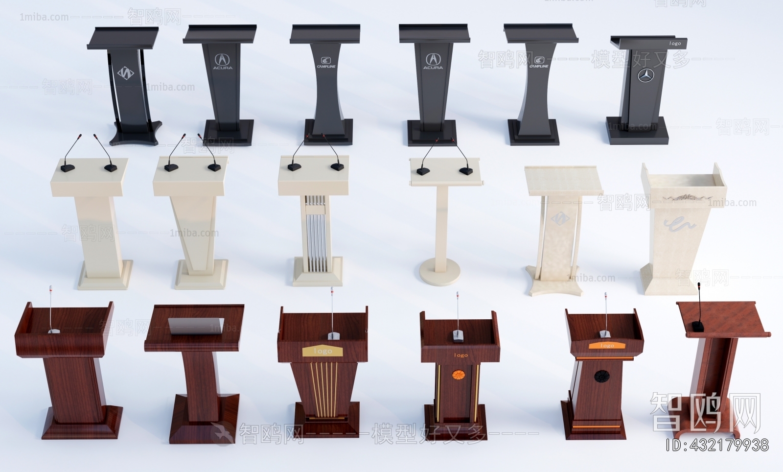 Modern Rostrum/Lecture Table