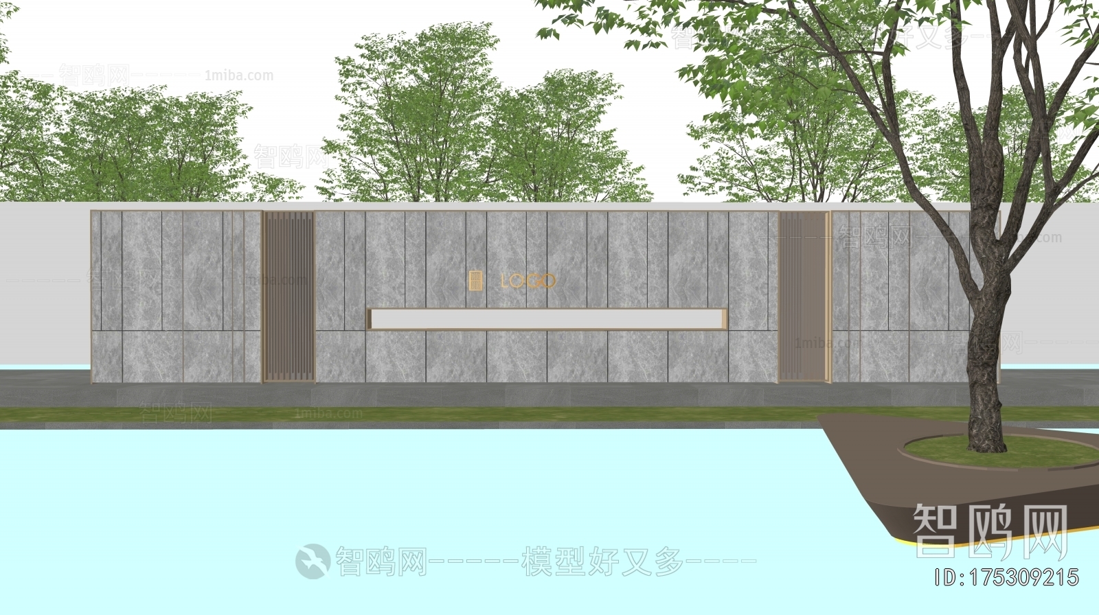 Modern Landscape Wall