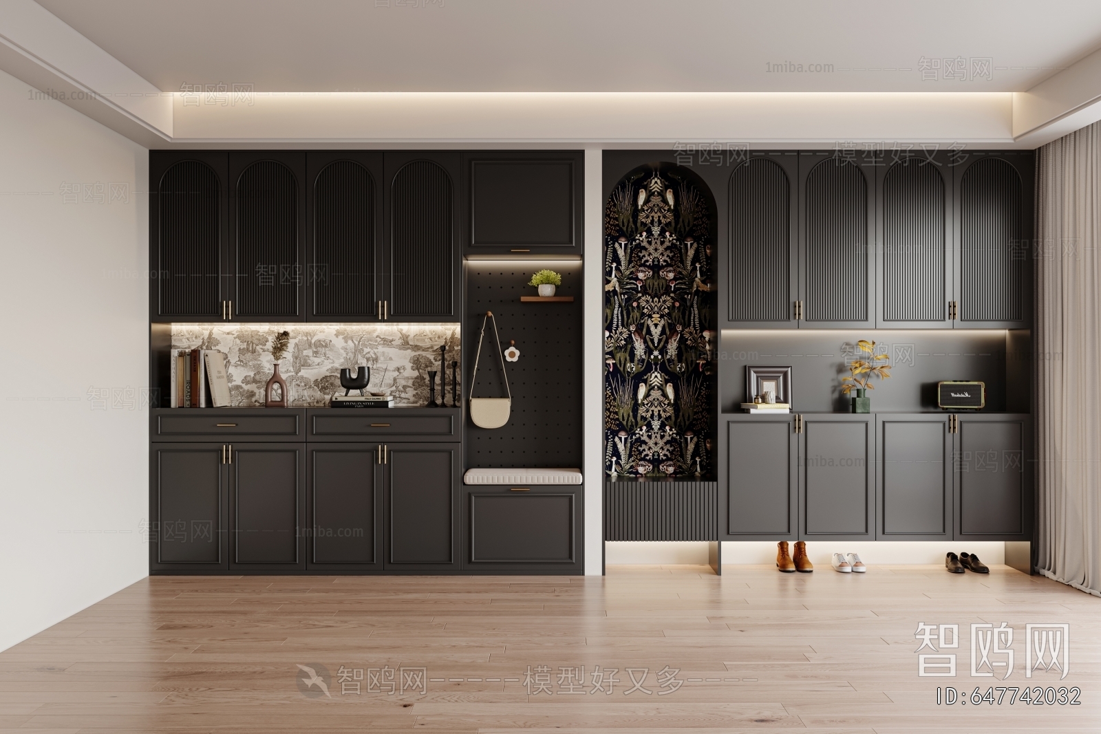 French Style Shoe Cabinet