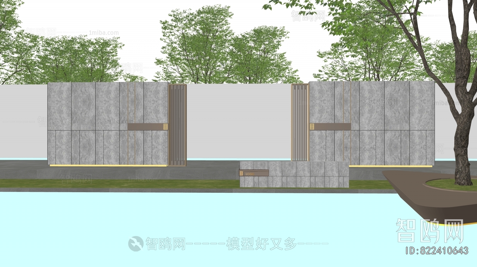 Modern Landscape Wall