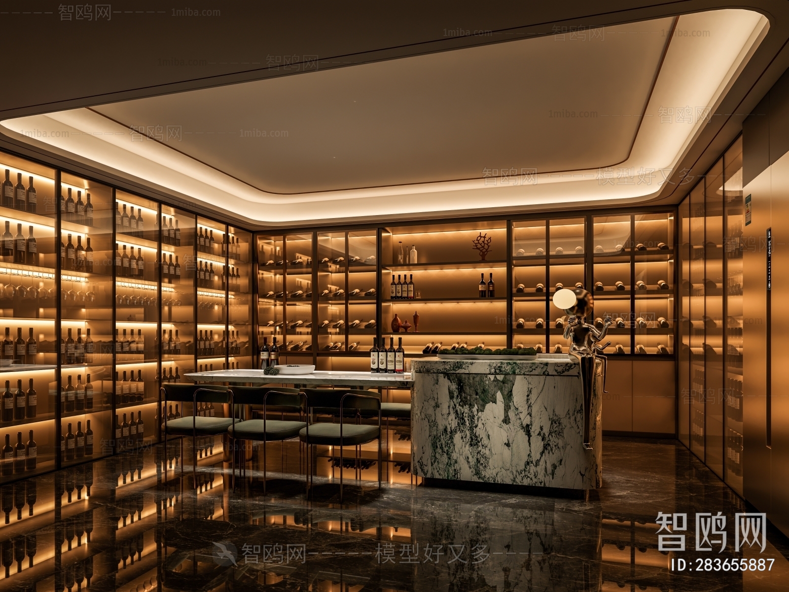 Modern Wine Cellar/Wine Tasting Room