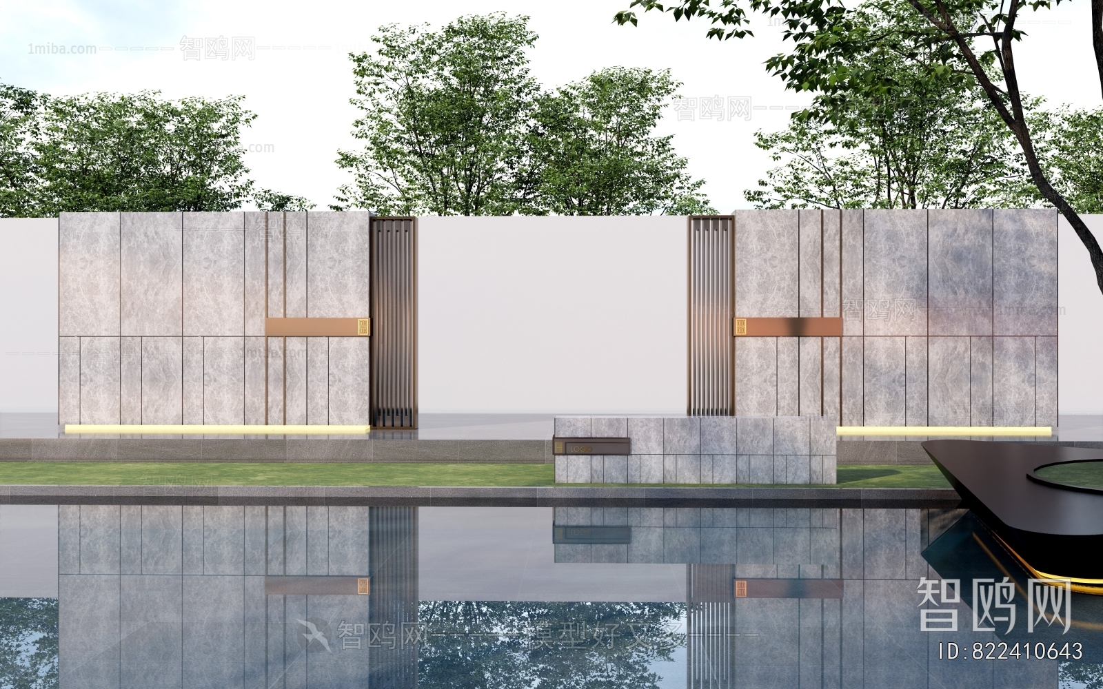 Modern Landscape Wall