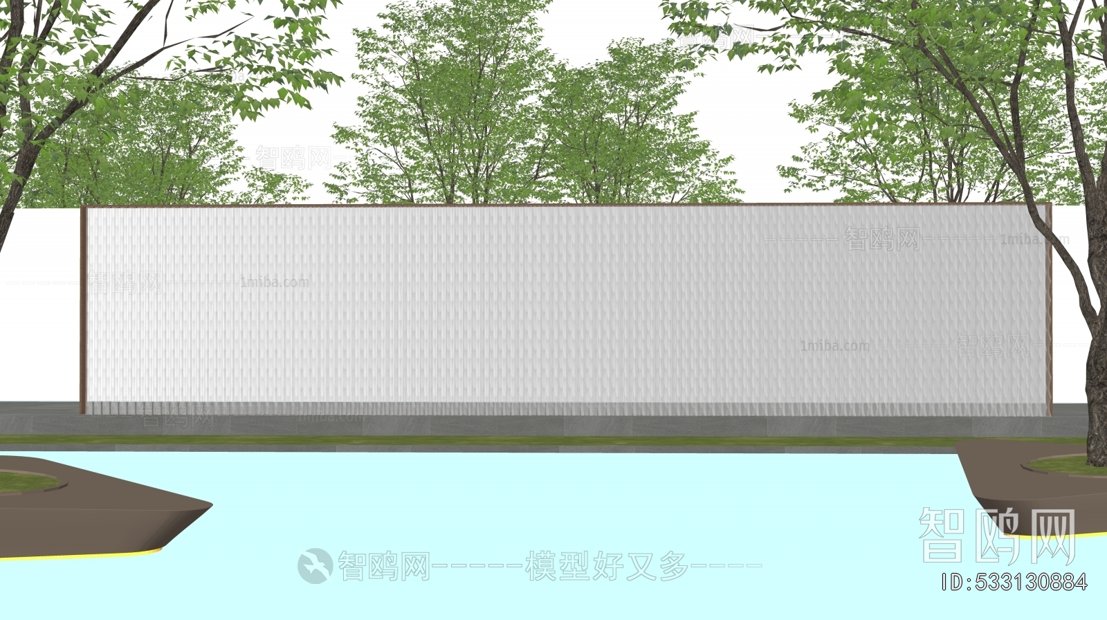 New Chinese Style Landscape Wall