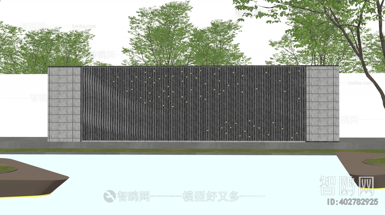 New Chinese Style Landscape Wall
