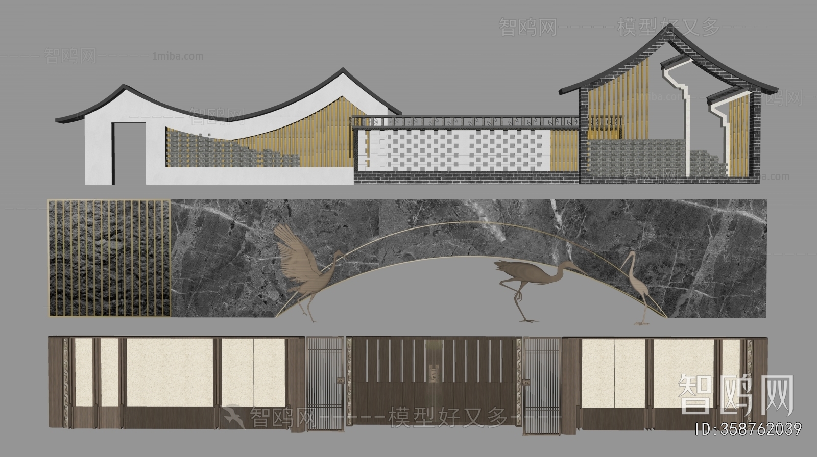 New Chinese Style Landscape Wall