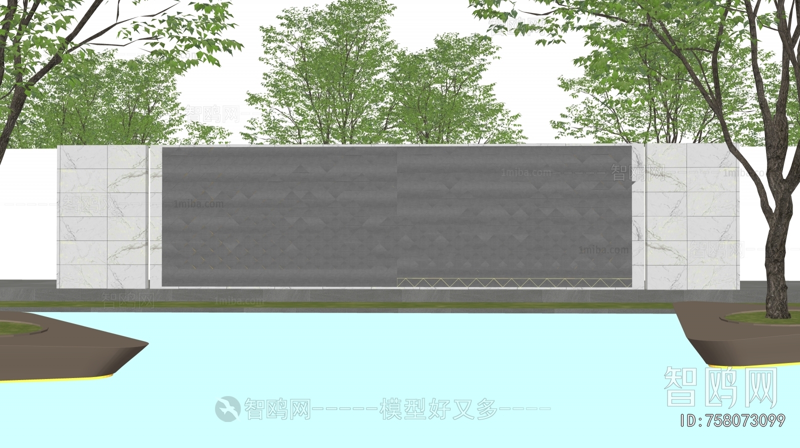 Modern Landscape Wall