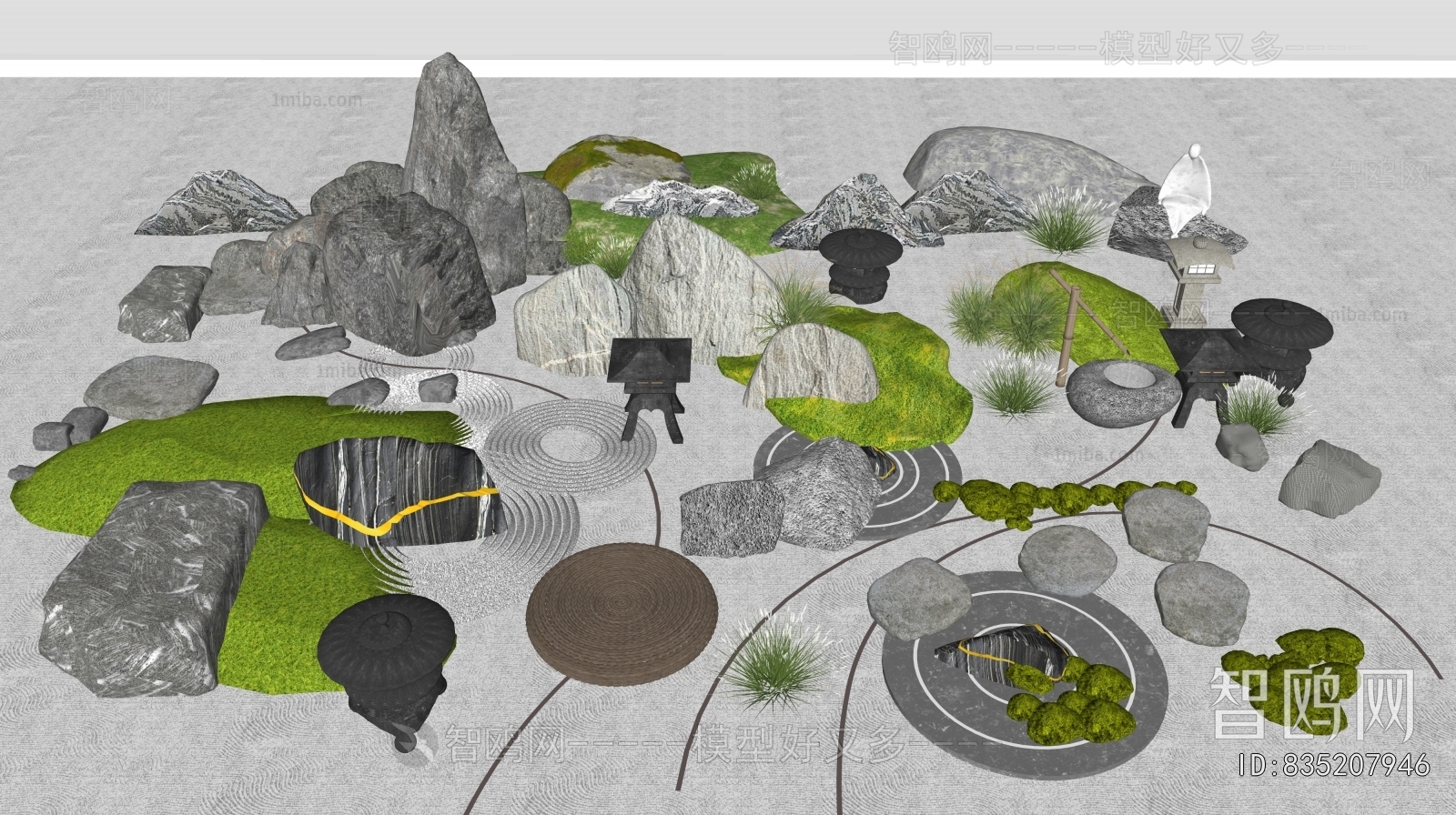 New Chinese Style Rockery Waterscape