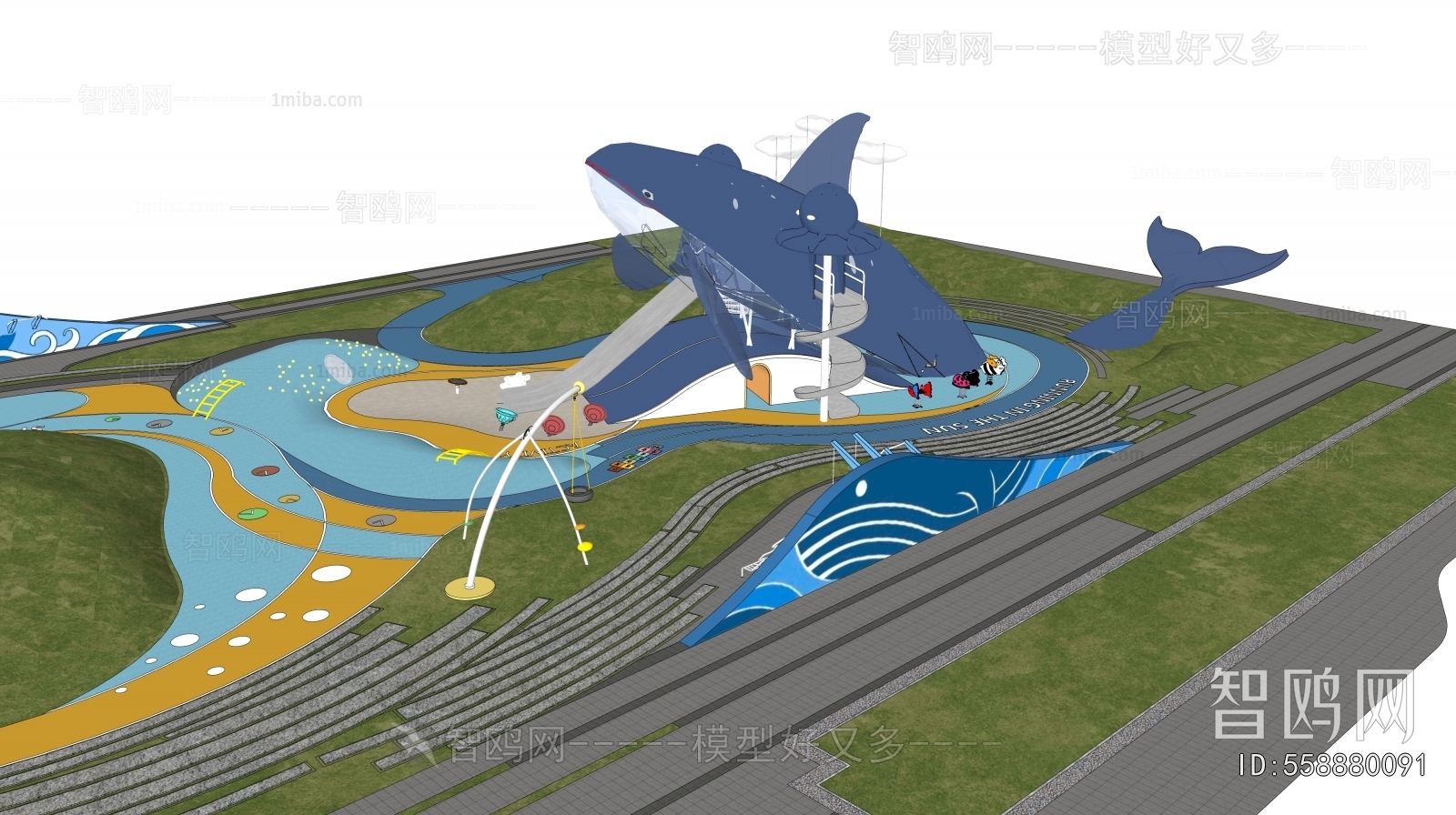 Modern Park Landscape