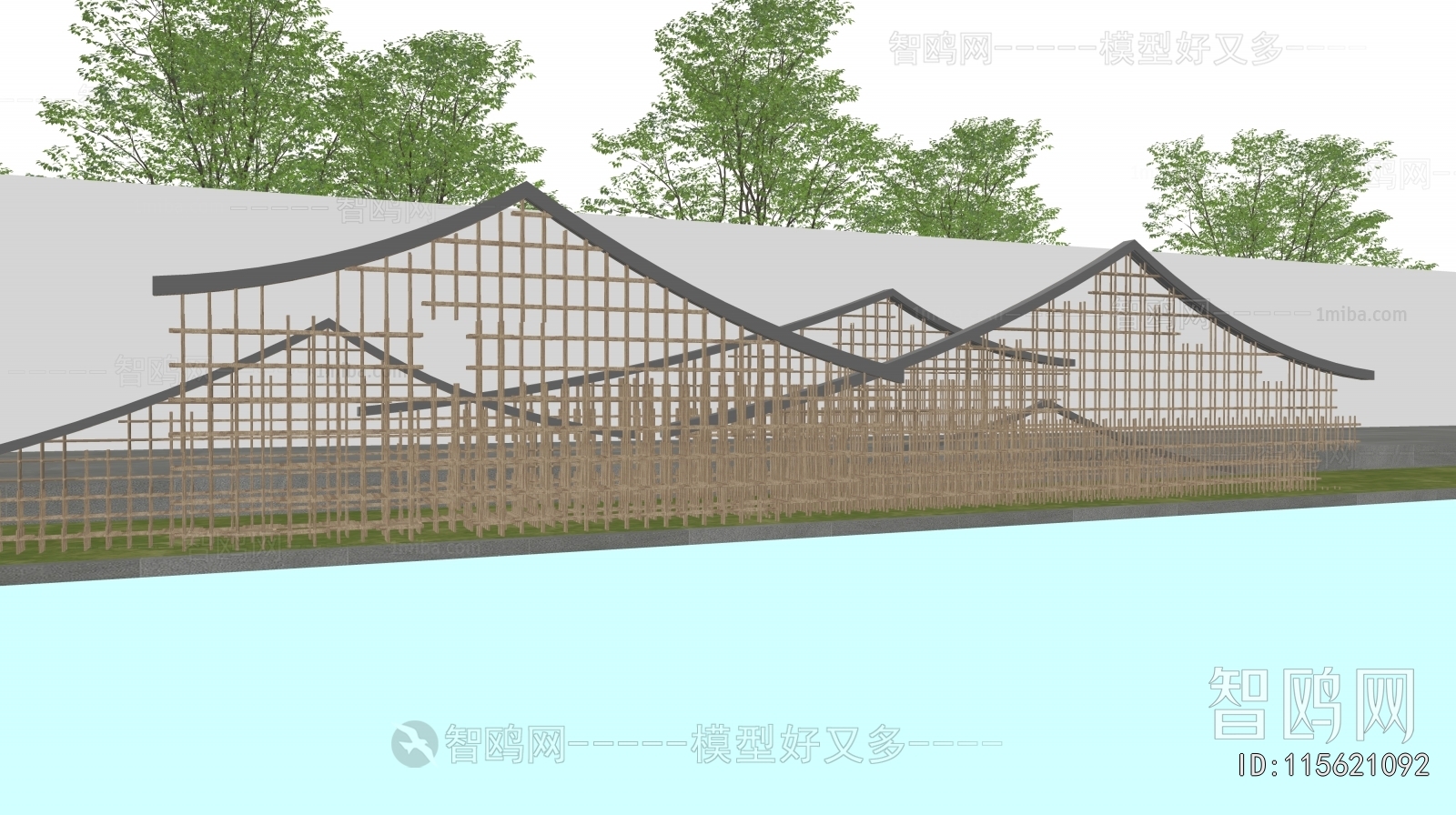 New Chinese Style Landscape Wall