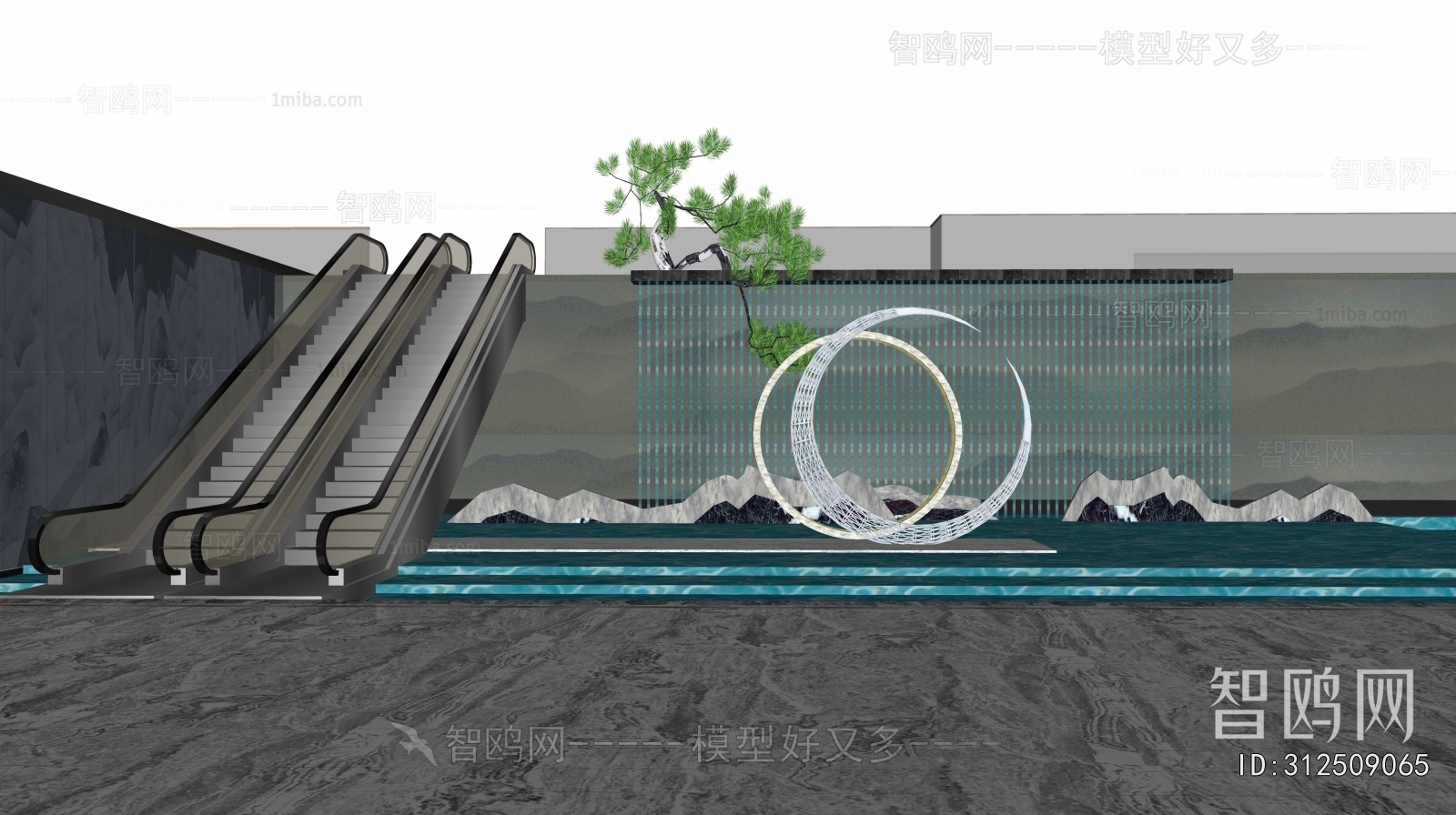 Modern Landscape Wall