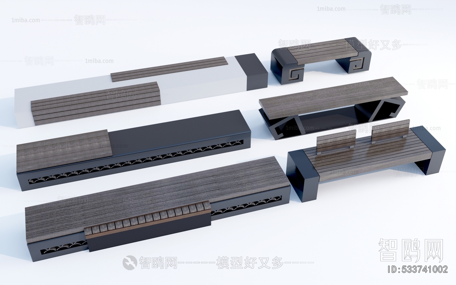 New Chinese Style Communal Chair