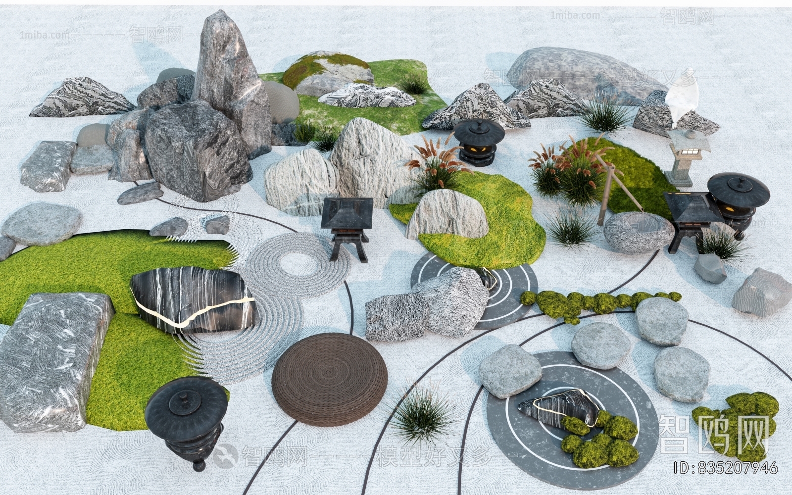 New Chinese Style Rockery Waterscape