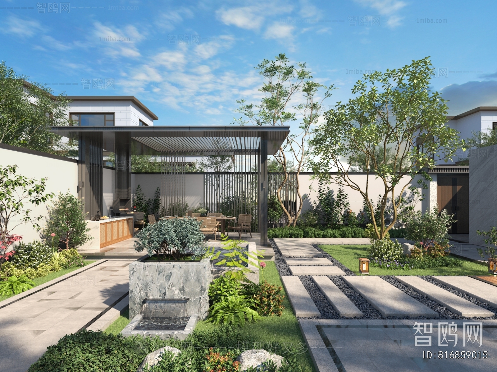 Modern Courtyard/landscape