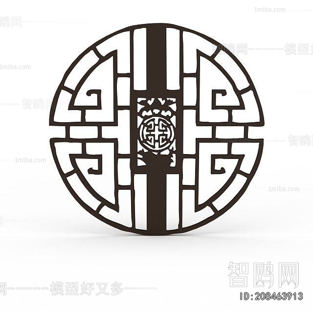 New Chinese Style Wooden Screen Partition