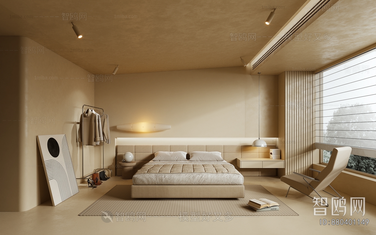 Wabi-sabi Style Bedroom