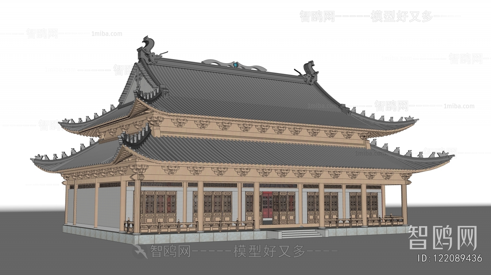 Chinese Style Appearance Of Commercial Building