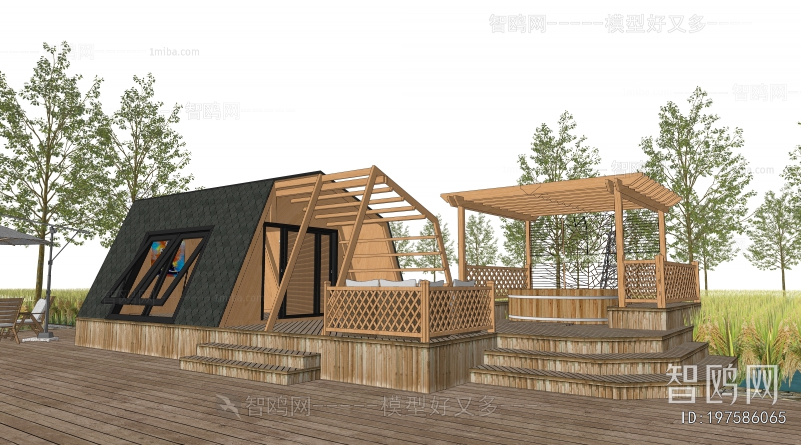 Modern Park Landscape