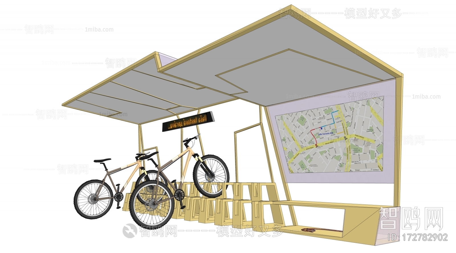 Modern Outdoor Parking Lot