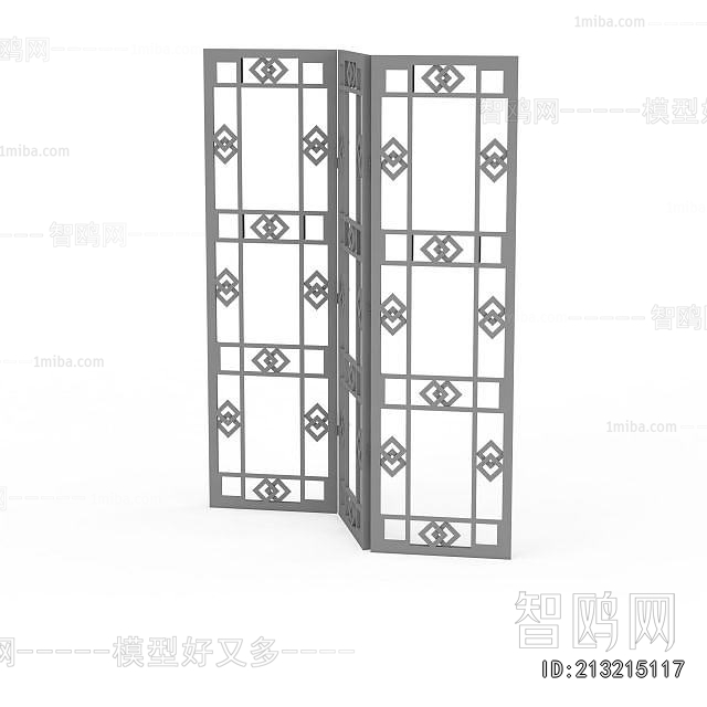 New Chinese Style Wooden Screen Partition