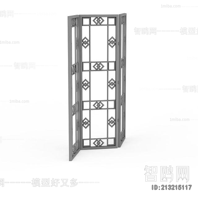 New Chinese Style Wooden Screen Partition