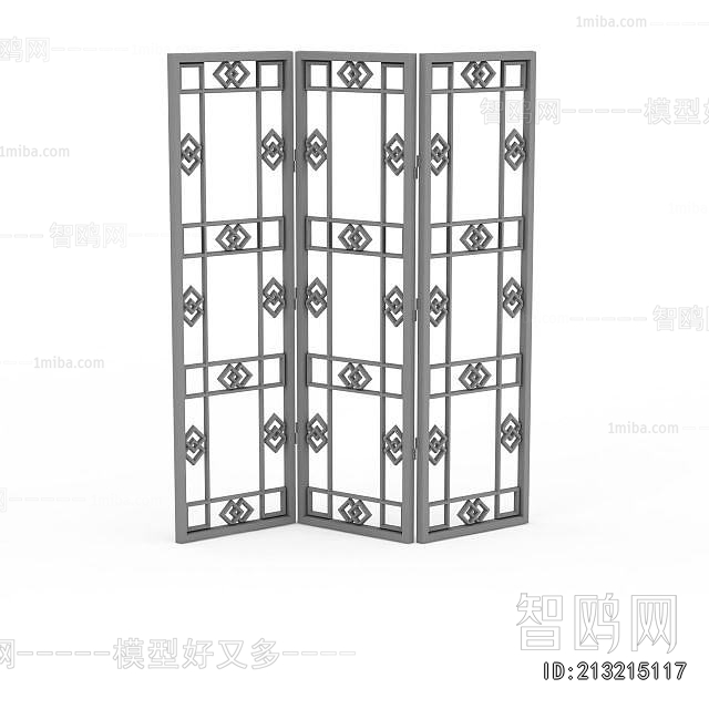New Chinese Style Wooden Screen Partition