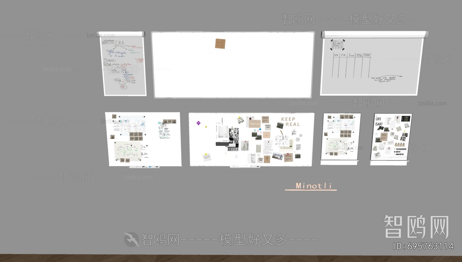 Modern Blackboard/whiteboard
