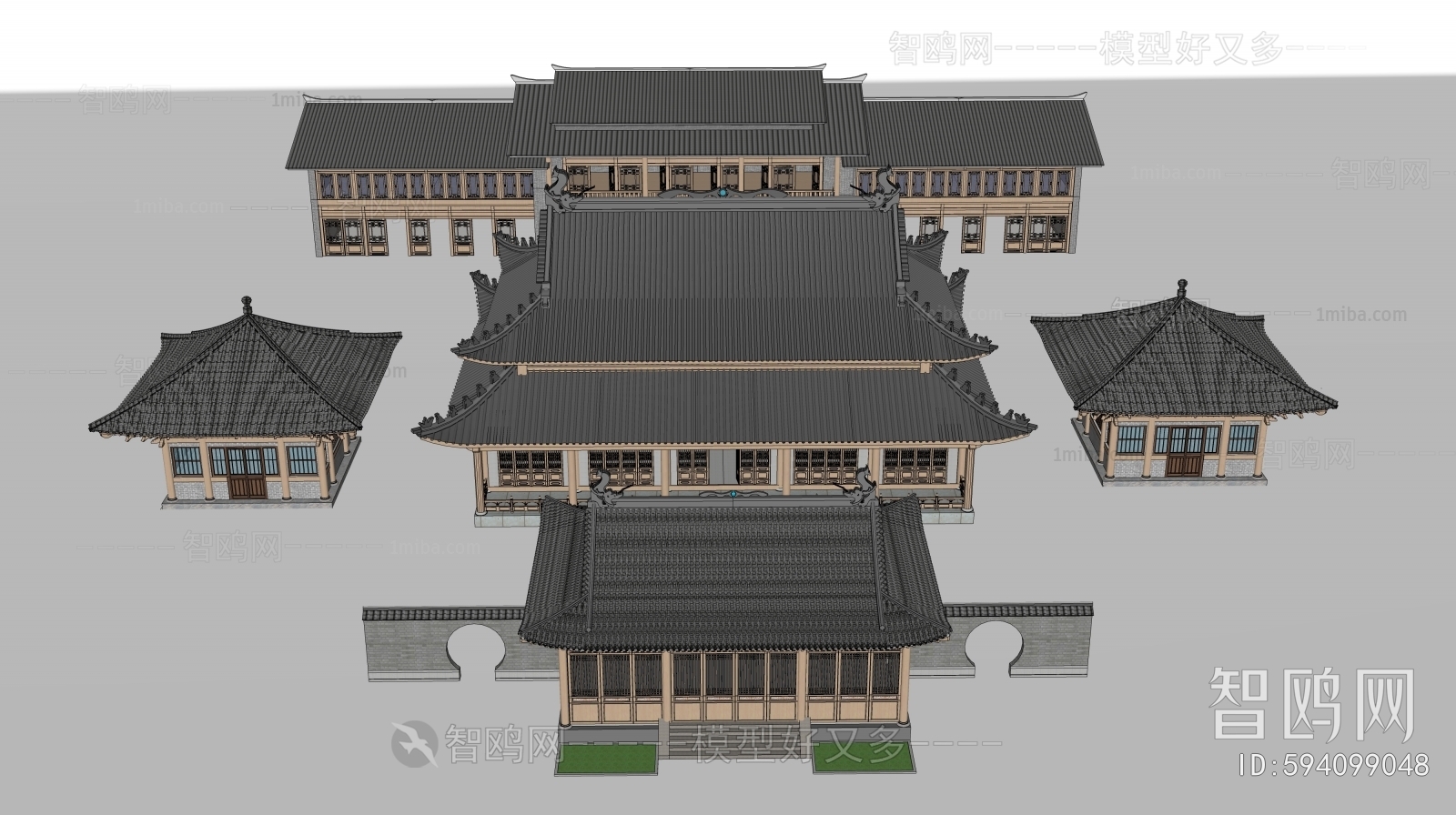 Chinese Style Appearance Of Commercial Building
