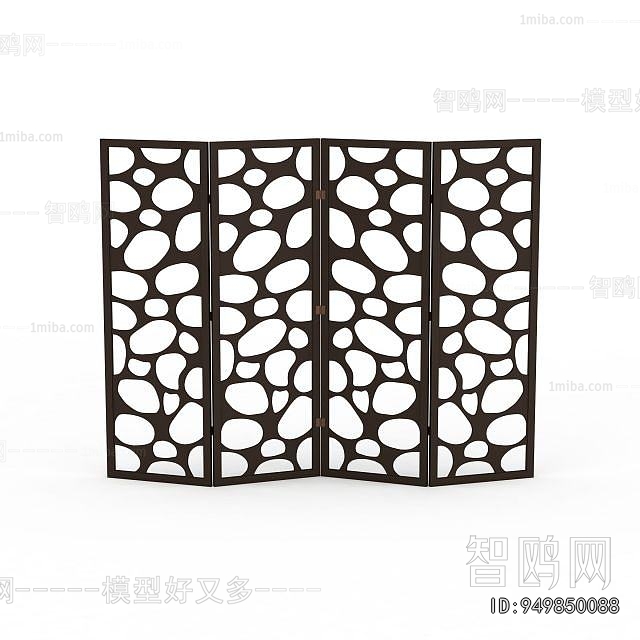 New Chinese Style Wooden Screen Partition