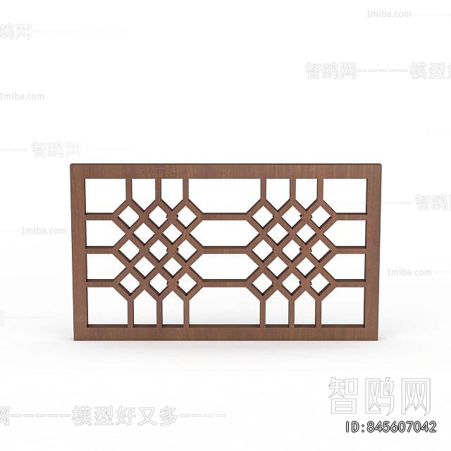 New Chinese Style Wooden Screen Partition
