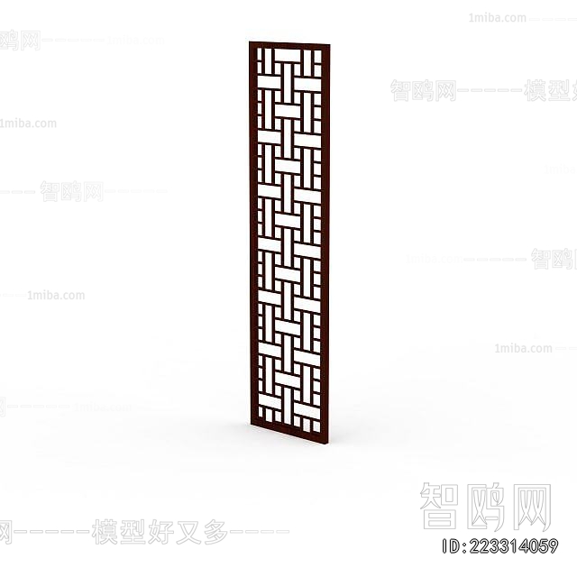 New Chinese Style Wooden Screen Partition