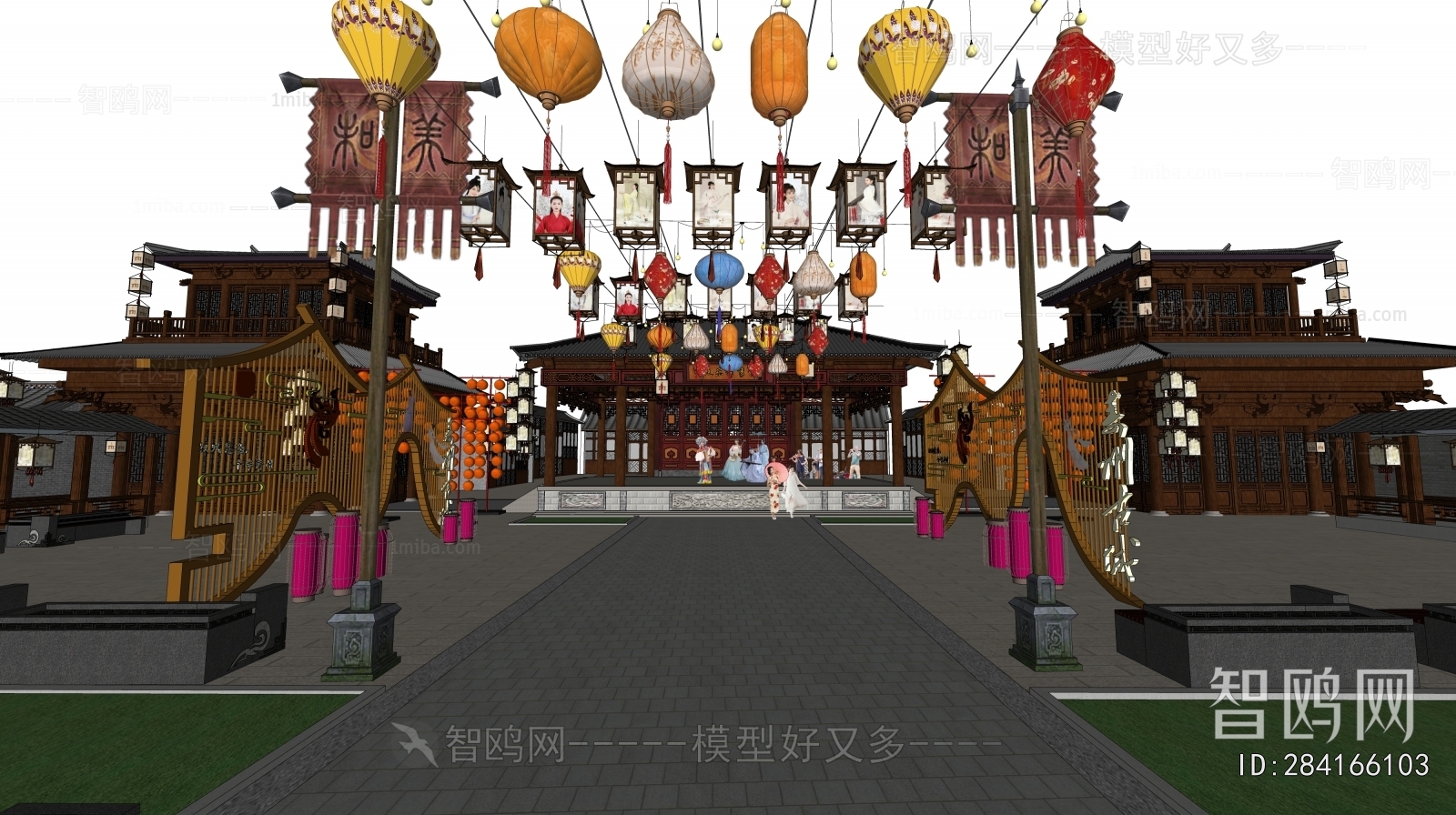 Chinese Style Commercial Street