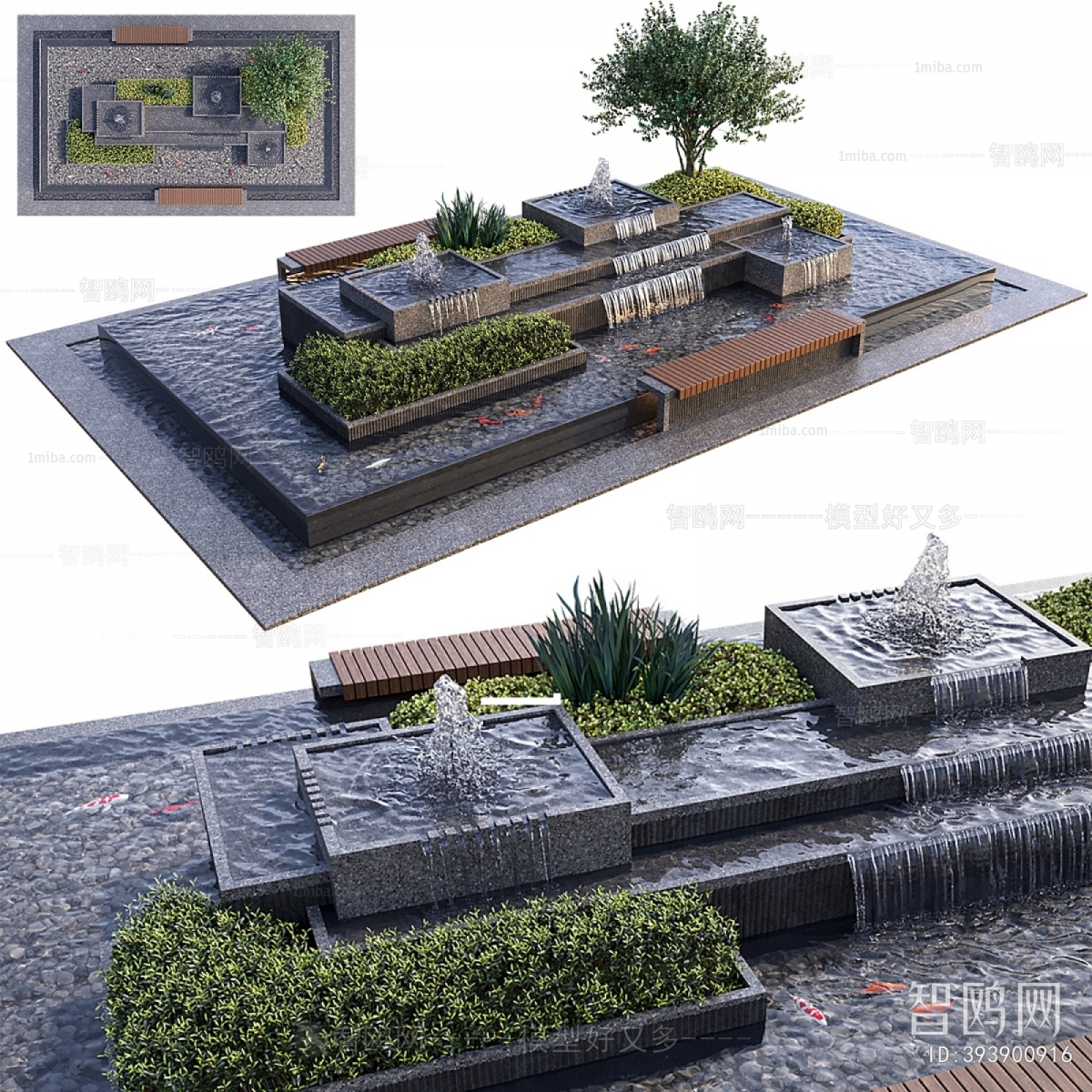 Modern Rockery Waterscape