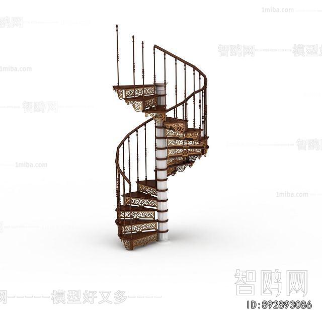 European Style Rotating Staircase