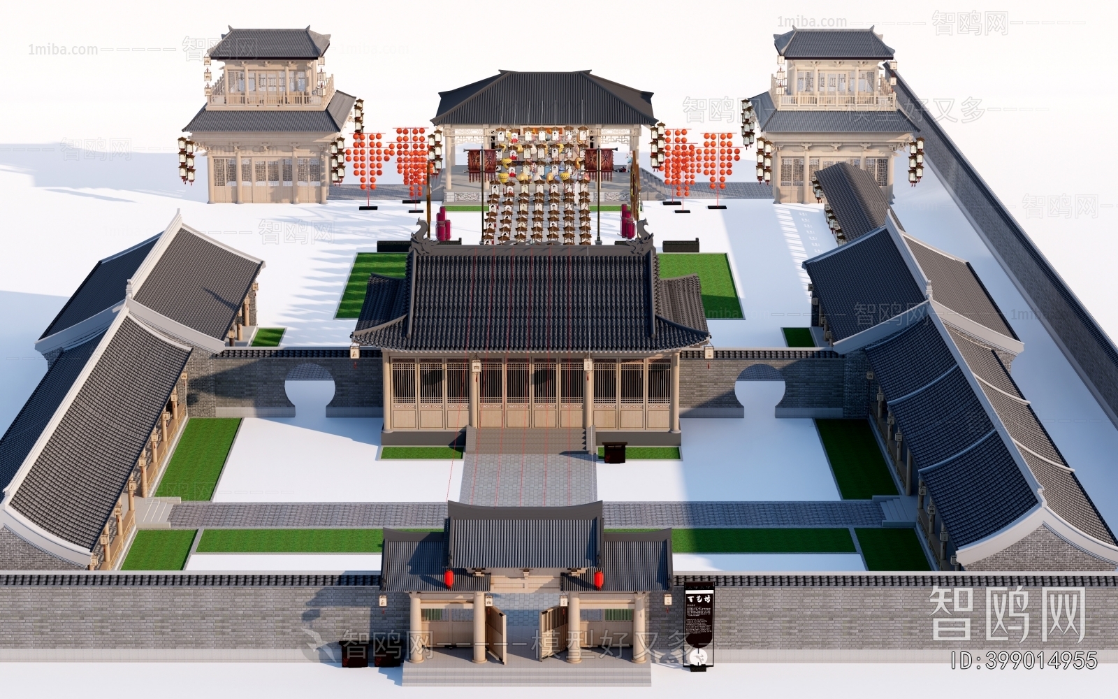 Chinese Style Appearance Of Commercial Building