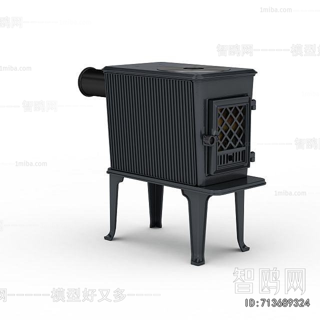 Industrial Style Fireplace