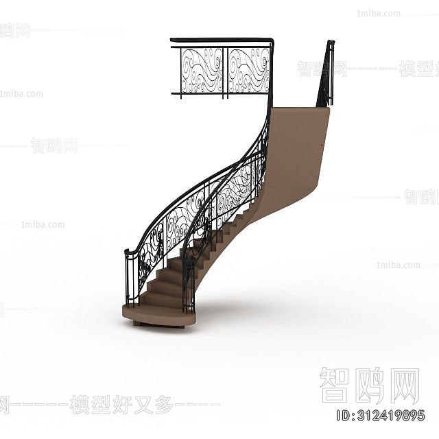 European Style Rotating Staircase