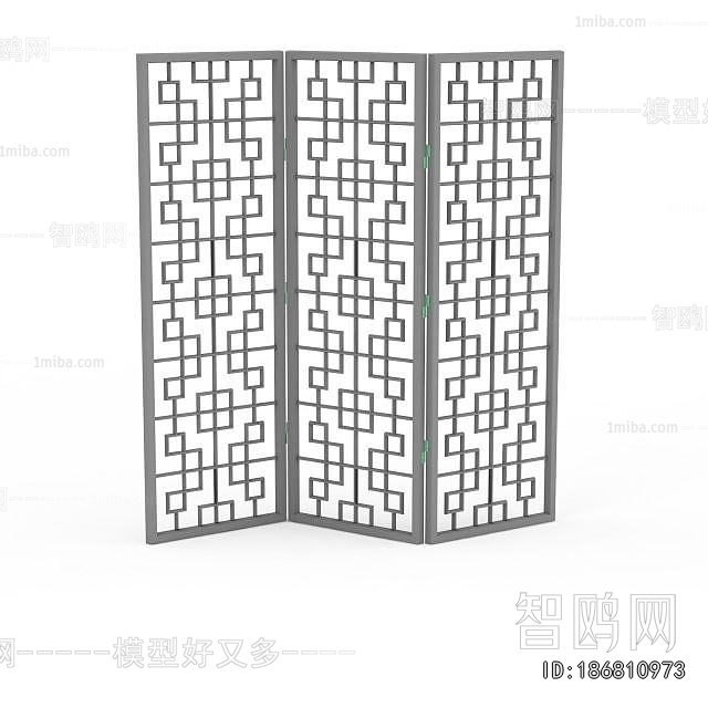 New Chinese Style Wooden Screen Partition