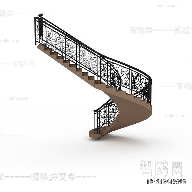 European Style Rotating Staircase
