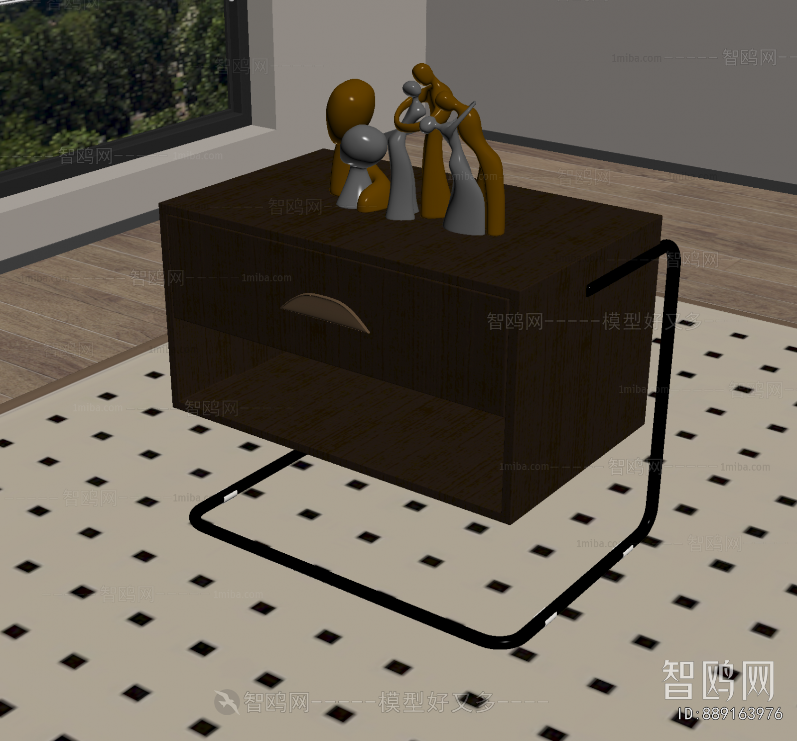 Modern Bedside Cupboard