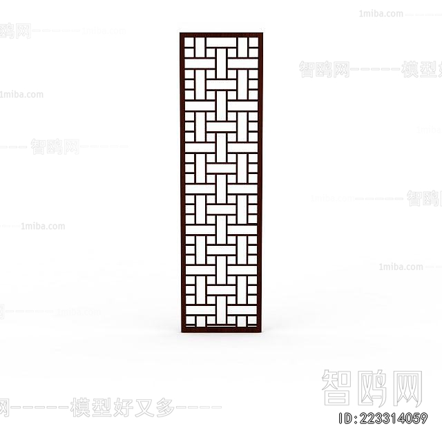 New Chinese Style Wooden Screen Partition