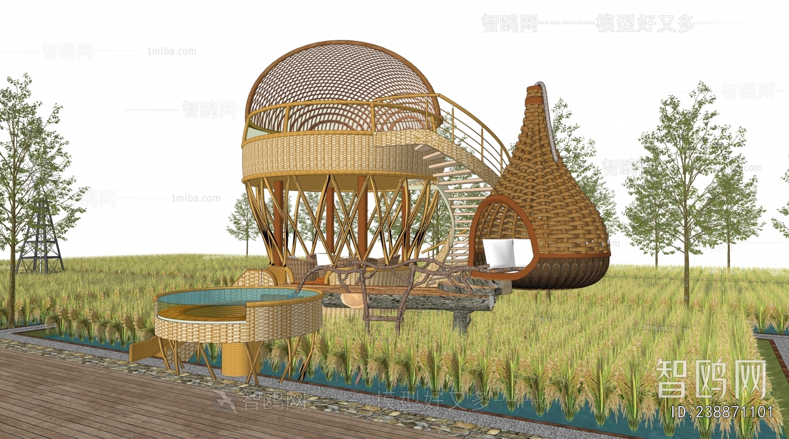 Modern Park Landscape