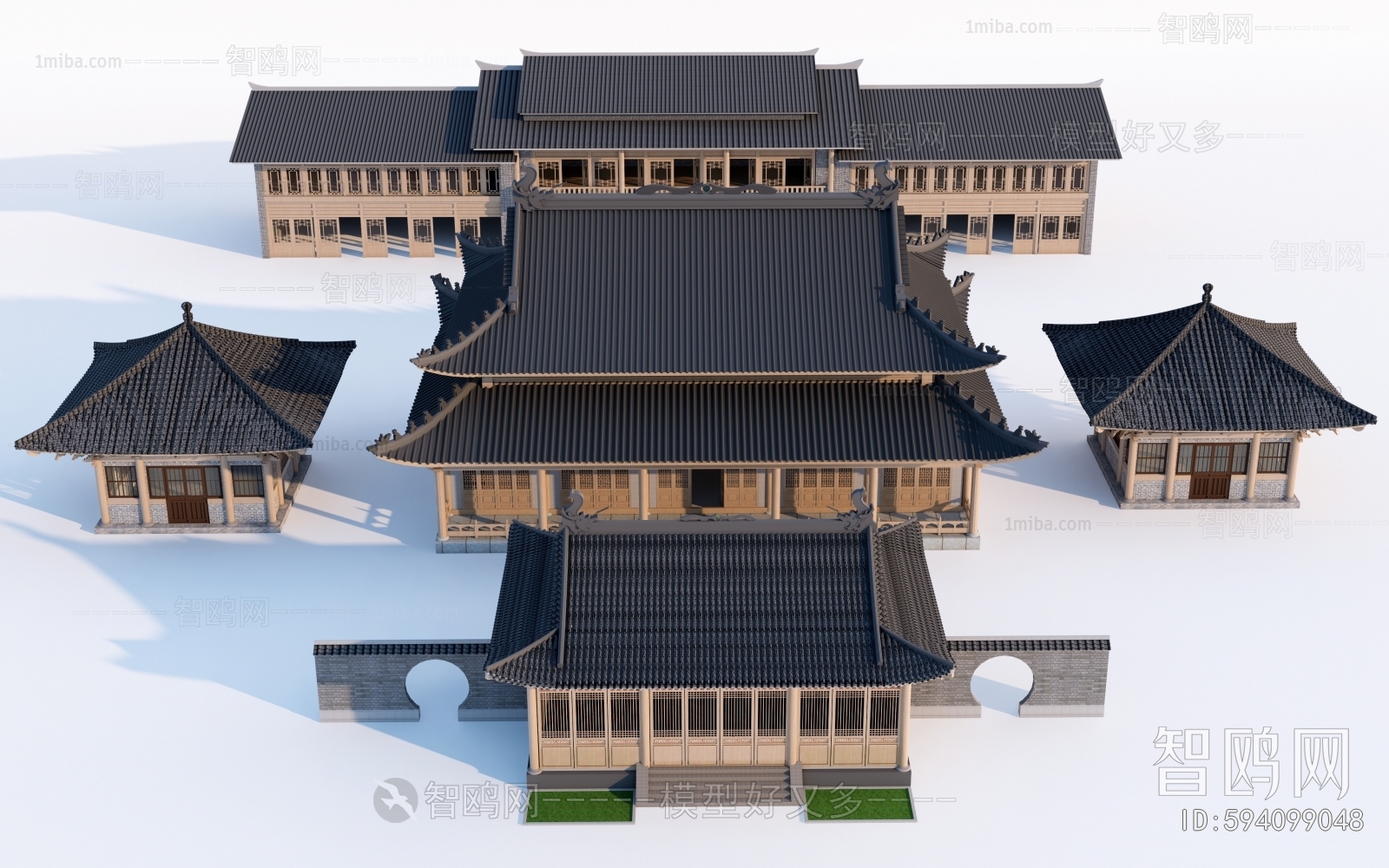 Chinese Style Appearance Of Commercial Building